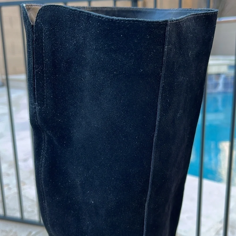 BP Hensley Over the Knee Black Suede/Leather Boot - Size 9.5 New